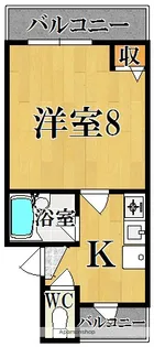 アイリスハイツ5号館【2階】の間取り