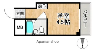フォレスト高畑マンション【2階】の間取り