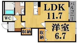 フォルムフィールド・コート【101号室】の間取り