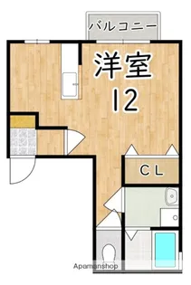 エバーグリーンB【2階】の間取り