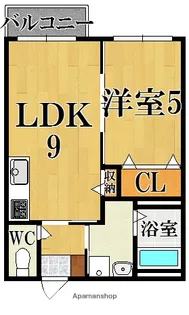 コーラルシャトー【1階】の間取り
