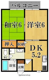 メゾン・ド・アンビアンス【2階】の間取り