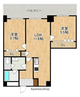 アルファグランデ【4階】の間取り