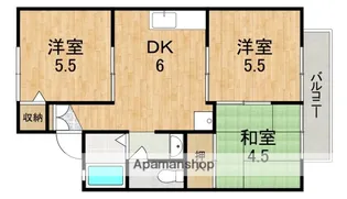 セジュール高の原C【2階】の間取り