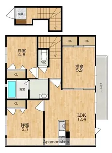 シャーメゾンソレイユ【2階】の間取り