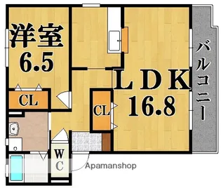 グランアベニュー真美B【1階】の間取り