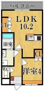 ディアグランディ【203号室】の間取り