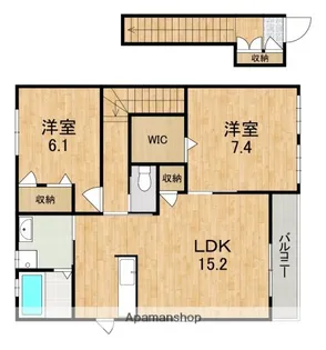 アシスト木津【2階】の間取り