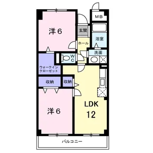 アヴェニール千代【4階】の間取り
