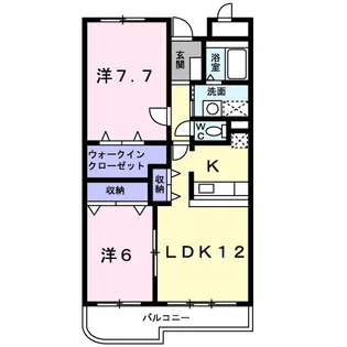 ル・グラン・リヴィエール【4階】の間取り