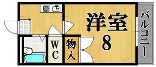 レオパレス21 二上【204号室】の間取り