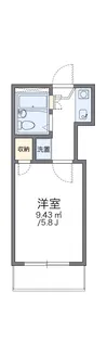 1Kの間取り画像