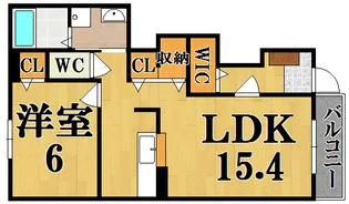 ハイグレース【1階】の間取り