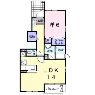 ロイヤルパレス【1階】の間取り