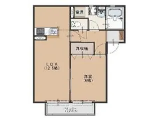 ソレイユ【201号室号室】の間取り