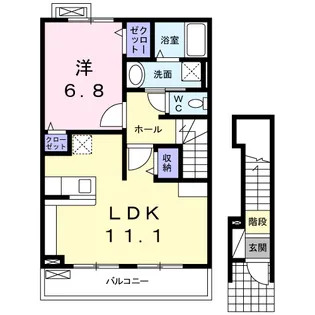 アルドール【2階】の間取り