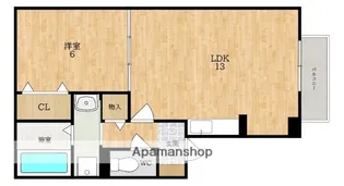 スカイヒルズ【1階】の間取り