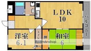 ウエストポート A棟【2階】の間取り