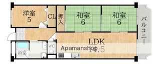 ローレルハイツあやめ池【1階】の間取り