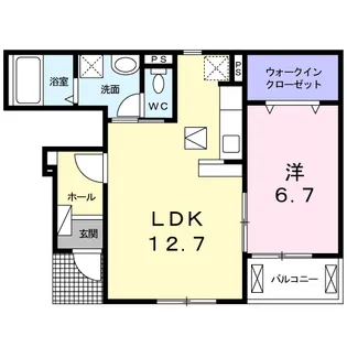フラン・ジェルメ【1階】の間取り