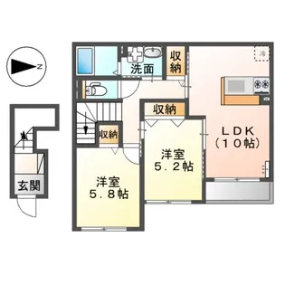 くちなし【205号室】の間取り
