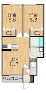 UNISSON百楽園I【1階】の間取り