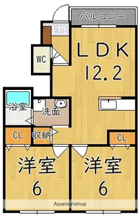サニーヴィラ【1階】の間取り
