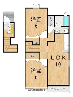 ビバカルテット【2階】の間取り