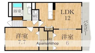 奈良県桜井市大字上之庄【マンション】の間取り
