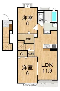 ミルト・ブリーゼ【2階】の間取り