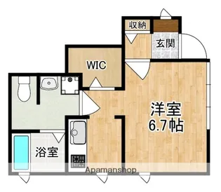 グリーンヒル佐保山【1階】の間取り