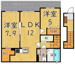 ガーデンヒルズ K【2階】の間取り