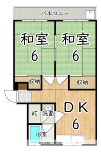 髙谷マンション【3階】の間取り
