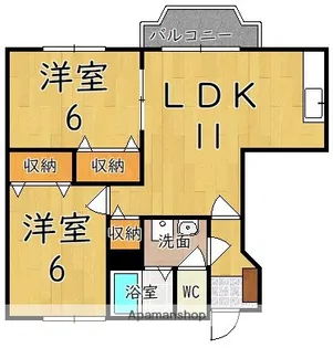 ヴェルドミール B【1階】の間取り