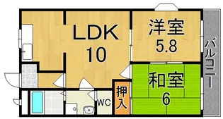 エスポワール神宮【101号室】の間取り