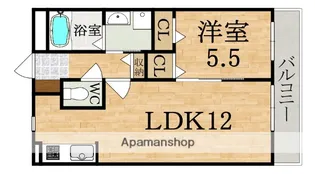 上東マンション【1階】の間取り
