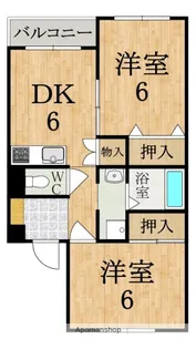 サンモールPARTII【1階】の間取り