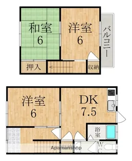 奈良県橿原市曽我町【タウンハウス】の間取り