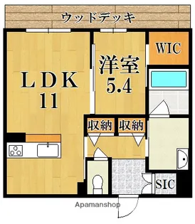 アンビシア【1階】の間取り