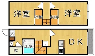 2DKの間取り画像