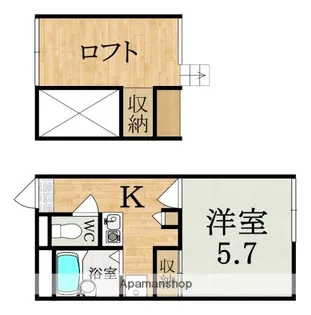 レオパレススナッグ ビラ【2階】の間取り