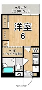 ロイヤルSK指柳【1階】の間取り