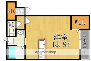 プレステ柳町2丁目弐番館【2階】の間取り