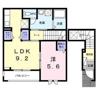 アザレアツインズ【2階】の間取り
