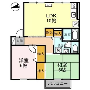 グランシャリオ【2階】の間取り