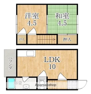 森本住宅【2階】の間取り
