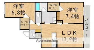 メゾン ソラリス【1階】の間取り