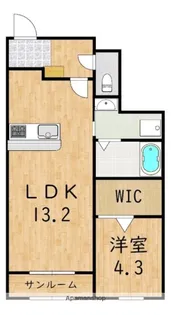 オルク・ドール【1階】の間取り