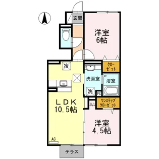 プラム ガーデン【1階】の間取り