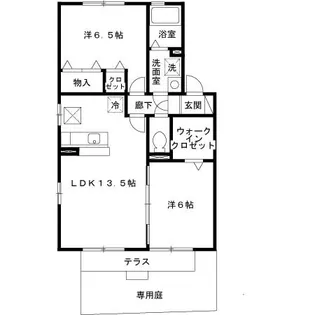 コート宮ノ下【1階】の間取り